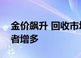 金价飙升 回收市场升温，“以旧换新”消费者增多