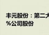 丰元股份：第二大股东安徽金通拟减持不超3%公司股份