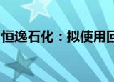 恒逸石化：拟使用回购专项贷款资金回购股份