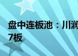 盘中连板池：川润股份9天8板，文一科技8天7板