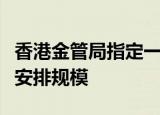 香港金管局指定一级流动性提供行及扩大有关安排规模