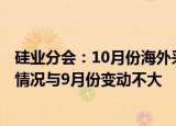 硅业分会：10月份海外采购仍以按需为主，预计工业硅出口情况与9月份变动不大