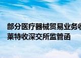 部分医疗器械贸易业务收入确认会计处理不准确等违规，宝莱特收深交所监管函