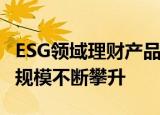 ESG领域理财产品发行持续升温，产品数量与规模不断攀升