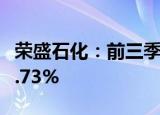 荣盛石化：前三季度归母净利润同比增长714.73%