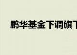 鹏华基金下调旗下科创100指数产品费率