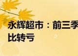 永辉超市：前三季度净亏损7786.57万元，同比转亏