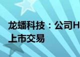 龙蟠科技：公司H股股票今日在港交所挂牌并上市交易