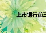 上市银行前三季度业绩增速分化