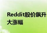 Reddit股价飙升29%，创下3月份以来的最大涨幅