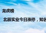 龙虎榜 | 北辰实业今日涨停，知名游资炒股养家净买入994.72万元