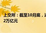 上交所：截至10月底，沪市ETF规模约2.6万亿元 成交额约22万亿元