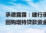 承德露露：建行承诺为公司提供4.9亿元股票回购增持贷款资金