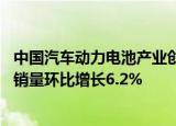 中国汽车动力电池产业创新联盟：10月我国动力和其他电池销量环比增长6.2%